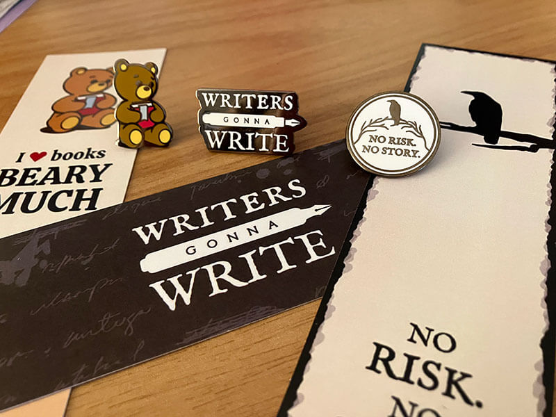 Bookmarks based on enamel pins